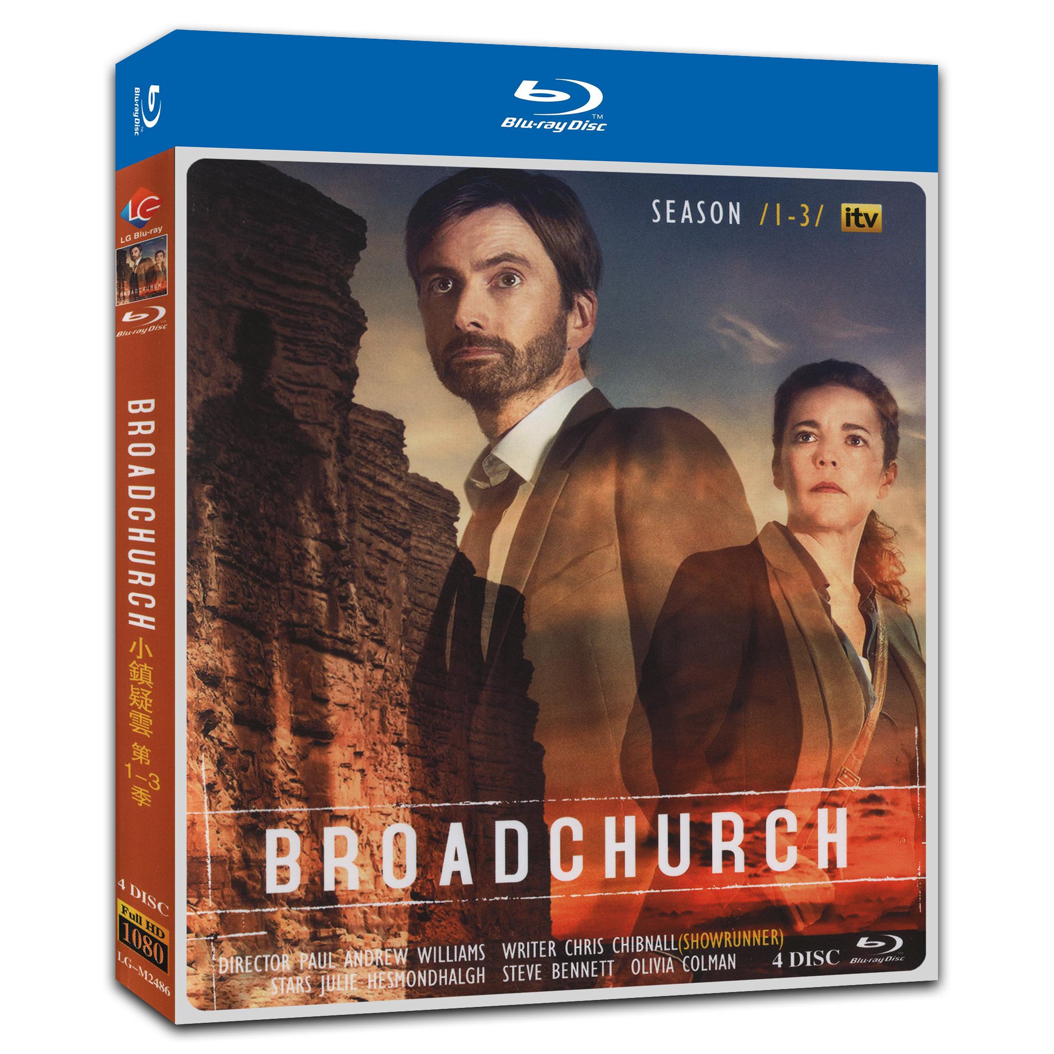 Broadchurch Season 1‎-3 4-Disc Movie Box Set for Gift Collection Blu-ray