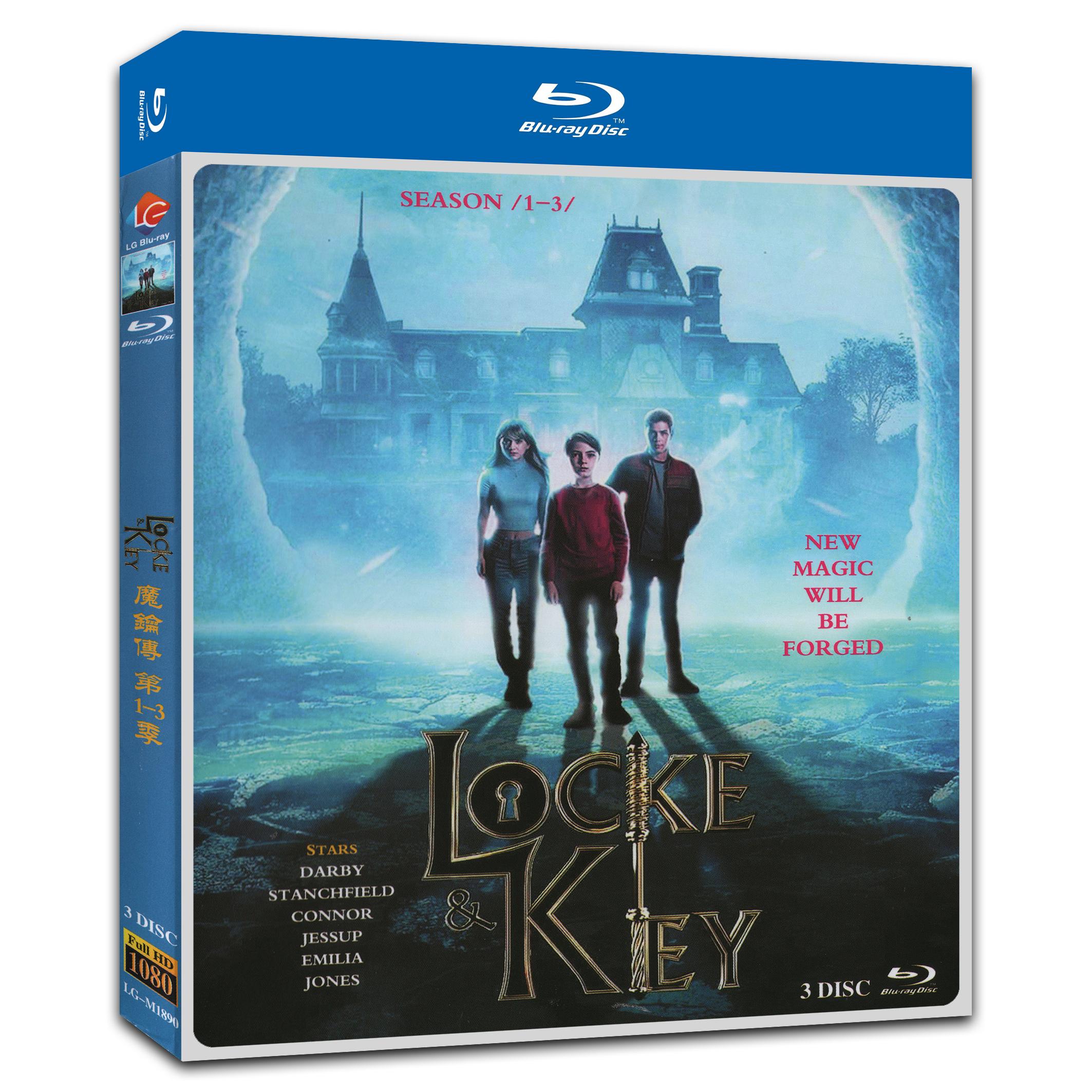 Locke & Key Season 1-3‎ 3-Disc Movie Box Set for Gift Collection Blu-ray