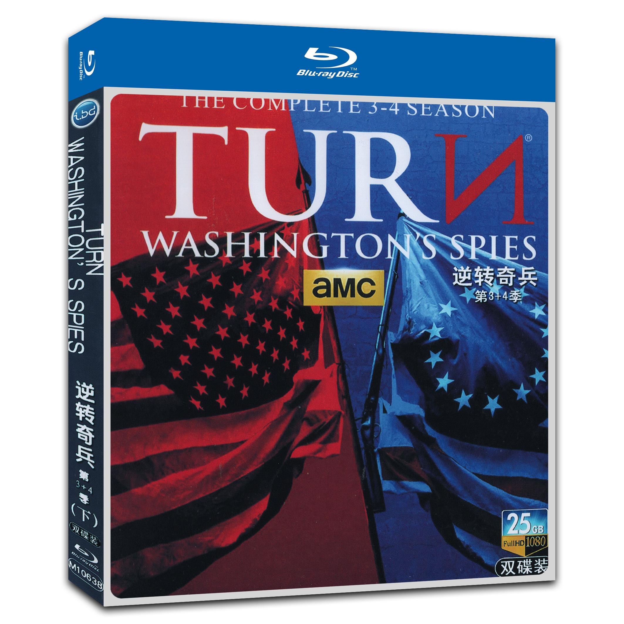 TURN Season 3‎+4 4-Disc Movie Box Set for Gift Collection Blu-ray