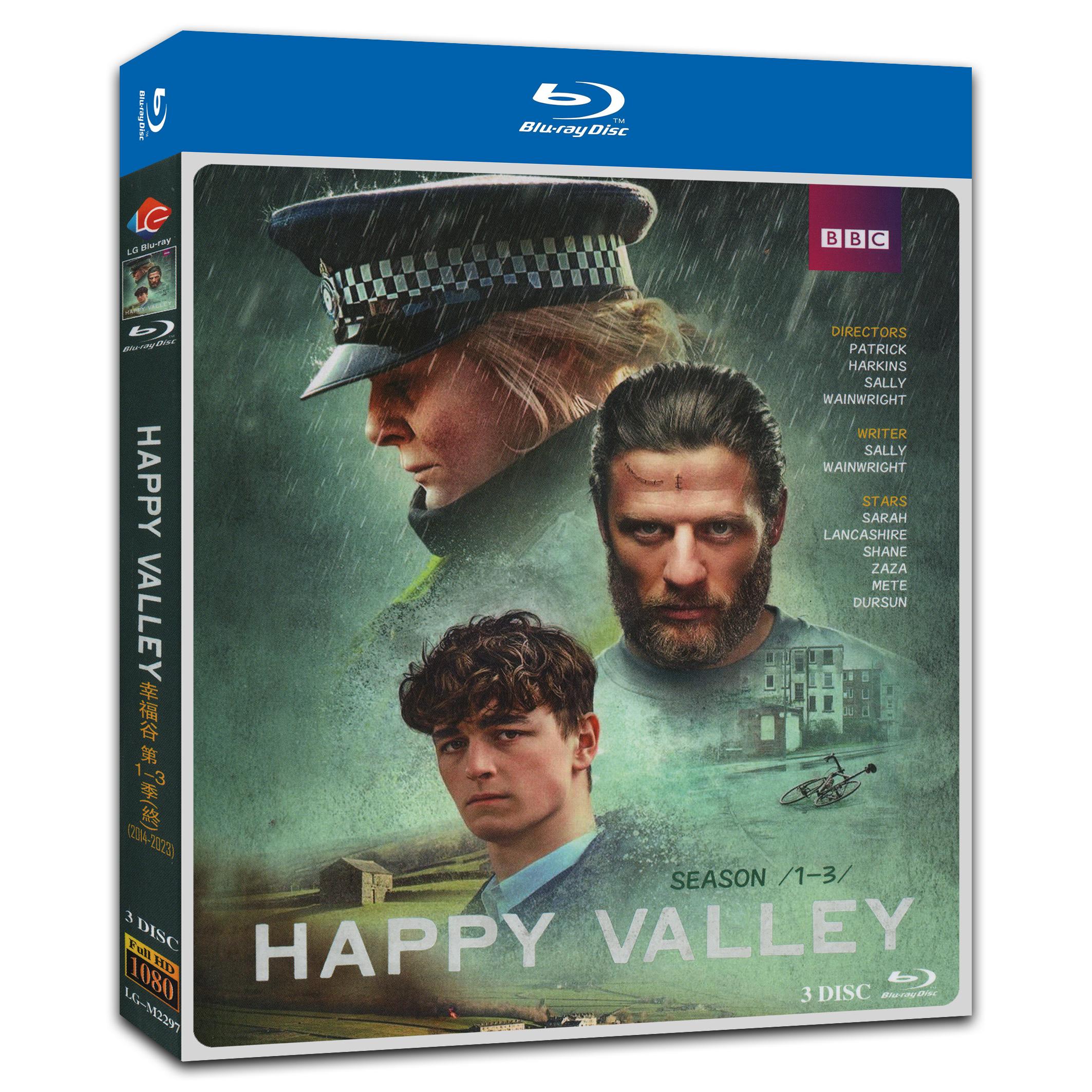 Happy Valley Season 1-3‎ 3-Disc Movie Box Set for Gift Collection Blu-ray