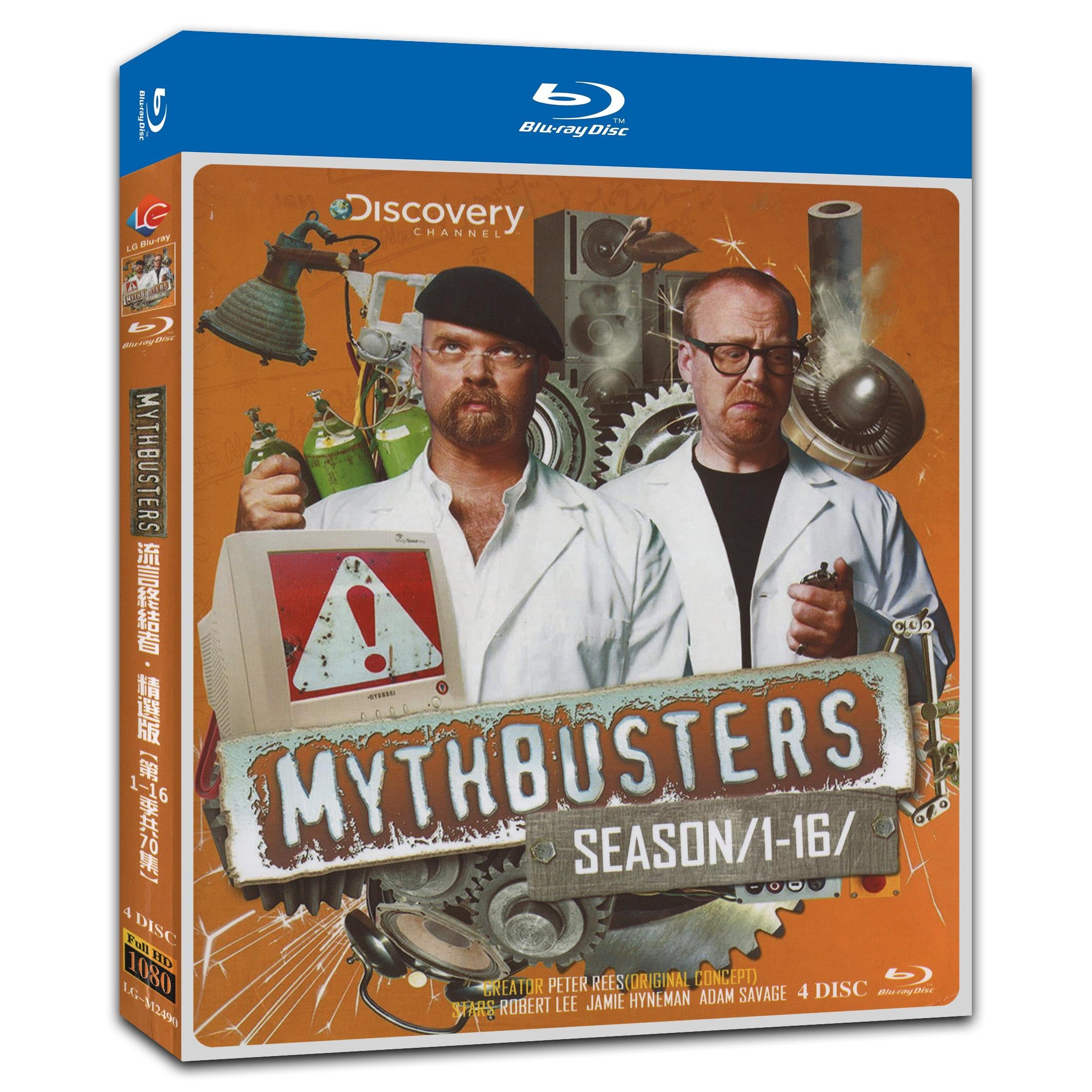MythBusters Season 1‎-16 4-Disc Movie Box Set for Gift Collection Blu-ray