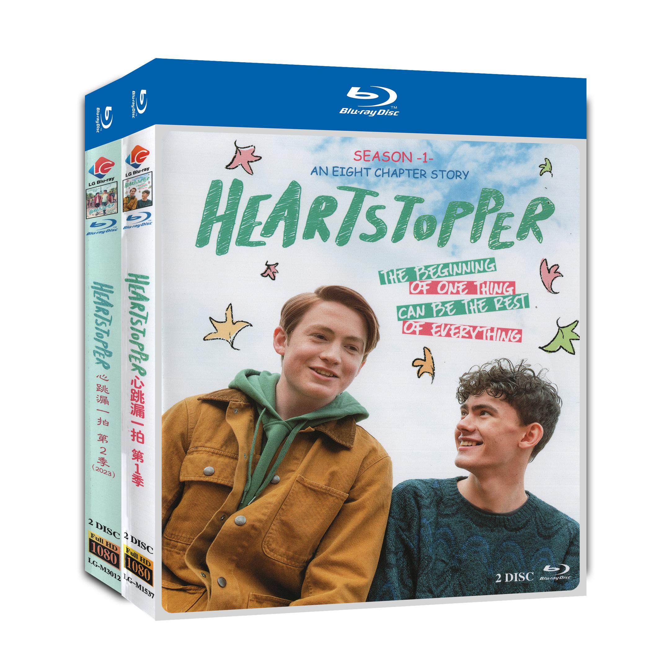 Heartstopper Season 1+2 4-Disc Movie Box Set for Gift Collection Blu-ray