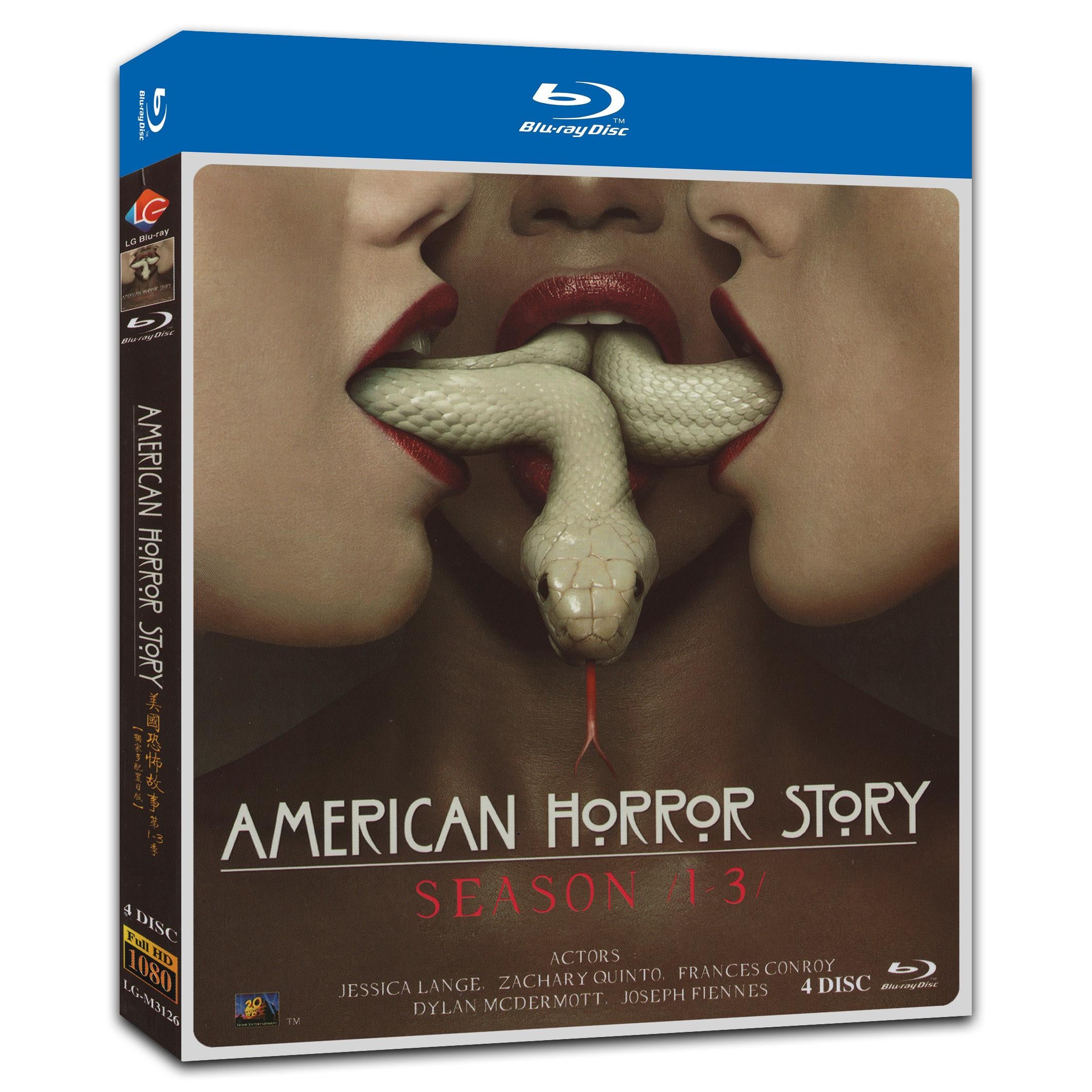 American Horror Story: Murder House Season 1‎-3 4-Disc Movie Box Set for Gift Collection Blu-ray
