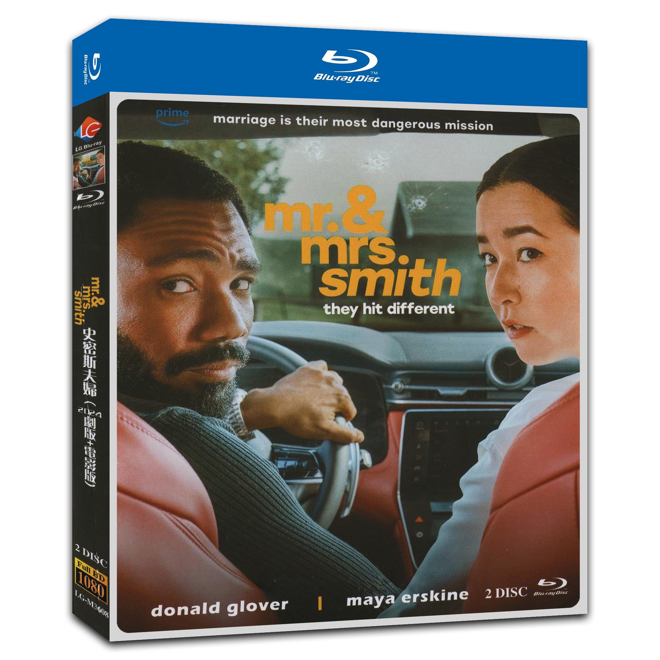 Mr. & Mrs. Smith (2024) 2-Disc Movie Box Set for Gift Collection Blu-ray