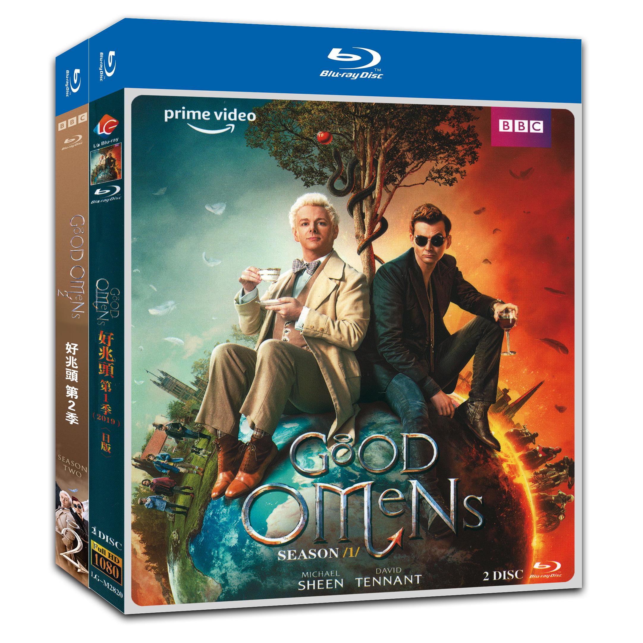 Good Omens Season 1‎+2 4-Disc Movie Box Set for Gift Collection Blu-ray