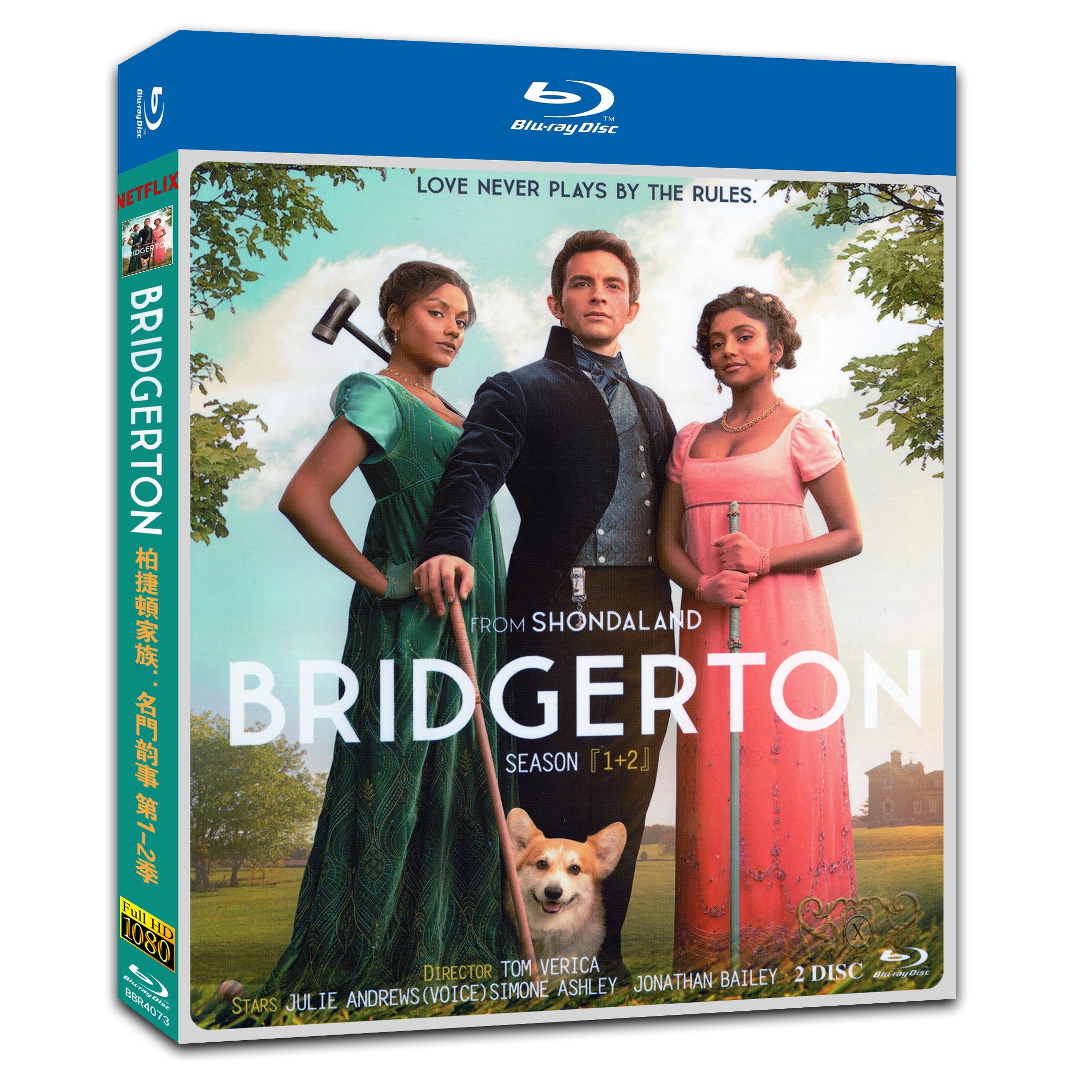 Bridgerton Season 1+2‎ 2-Disc Movie Box Set for Gift Collection Blu-ray