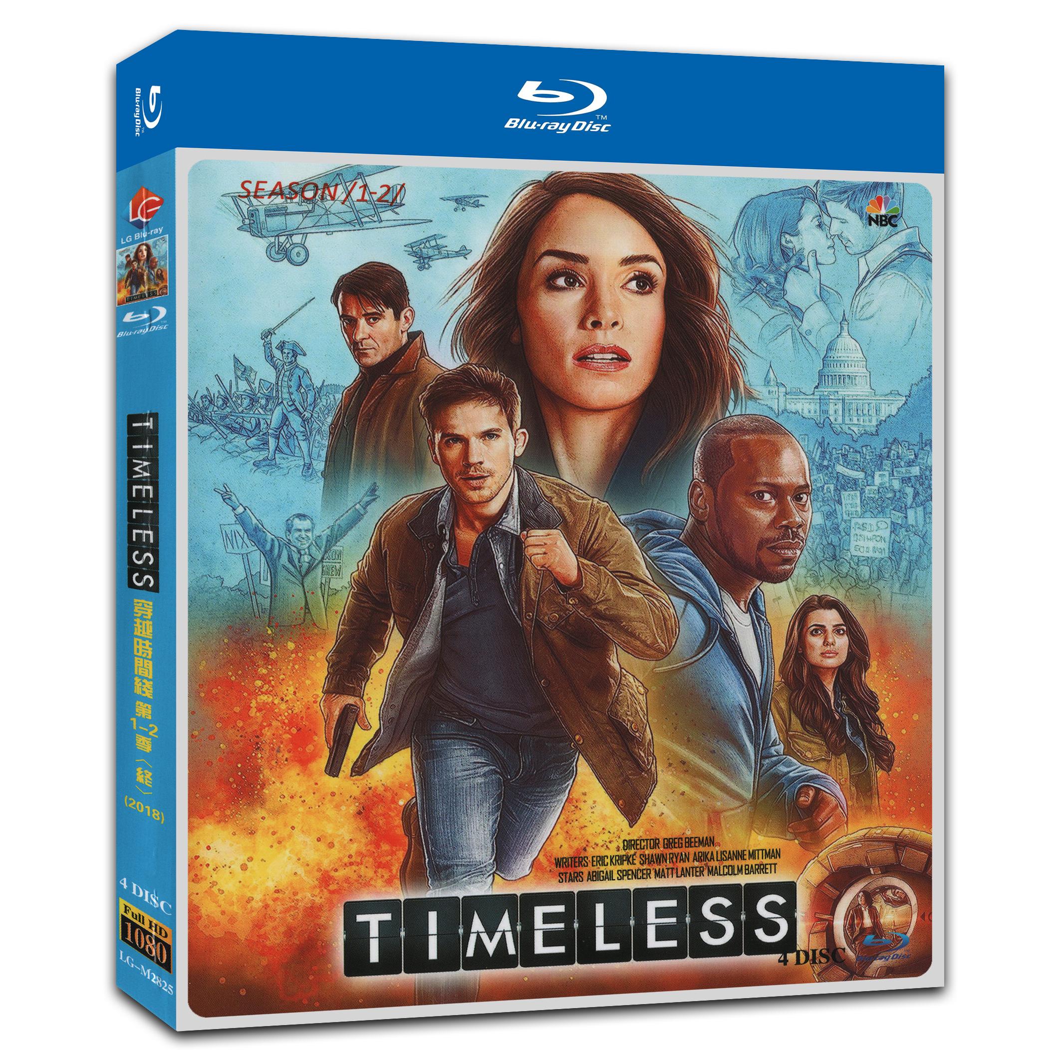 Timeless Season 1‎+2 4-Disc Movie Box Set for Gift Collection Blu-ray