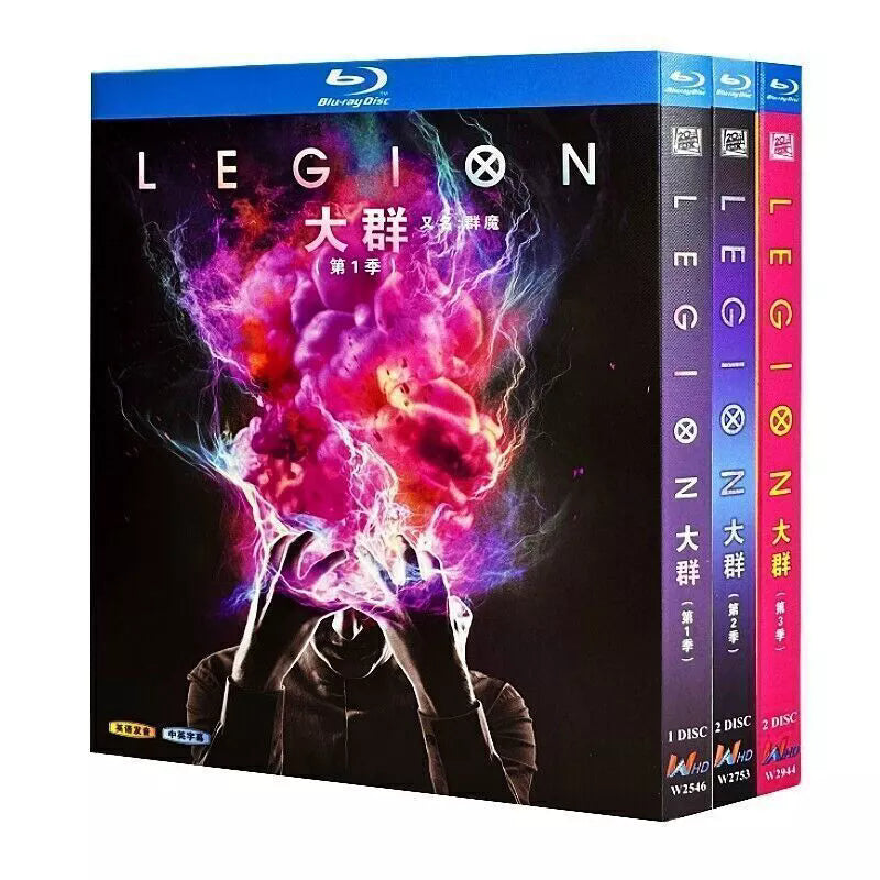 Legion Season 1‎-3 5-Disc Movie Box Set for Gift Collection Blu-ray