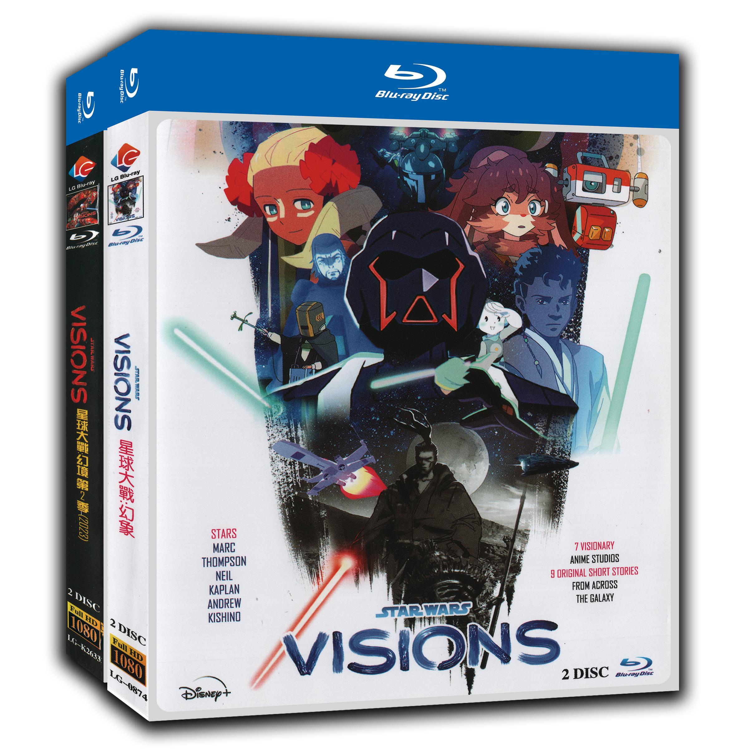 Star Wars: Visions Season 1‎+2 4-Disc Movie Box Set for Gift Collection Blu-ray
