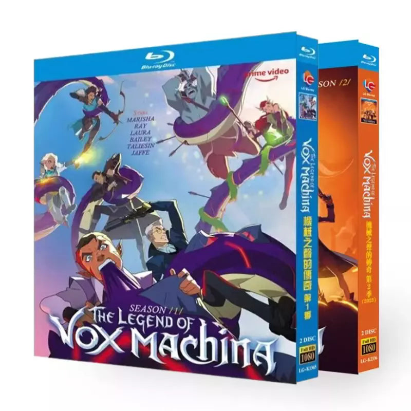 The Legend of Vox Machina Season 1+2 4-Disc Movie Box Set for Gift Collection Blu-ray