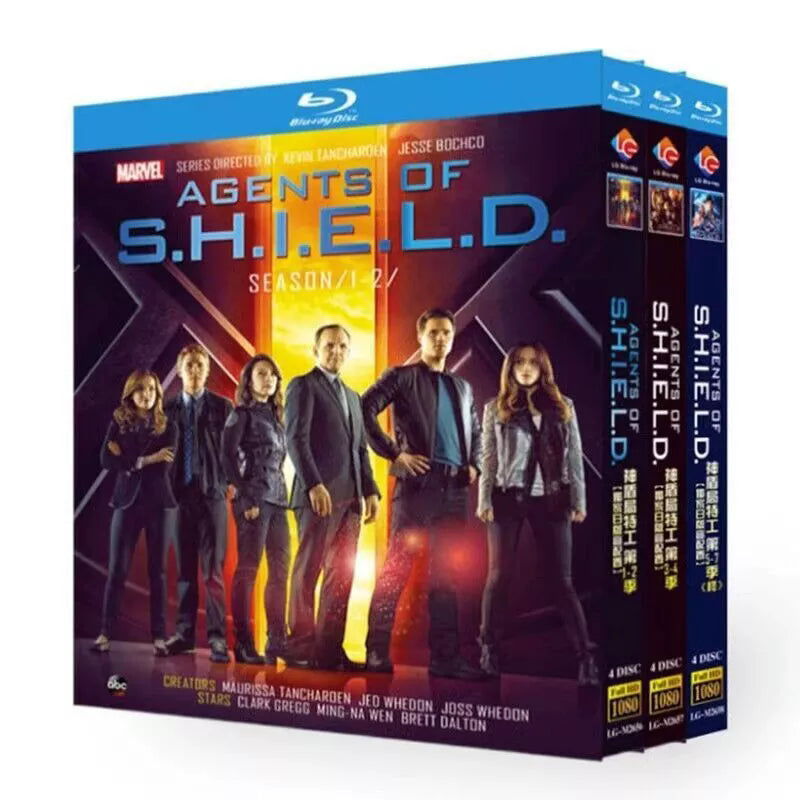 Agents of S.H.I.E.L.D. Season 1‎-7 12-Disc Movie Box Set for Gift Collection Blu-ray