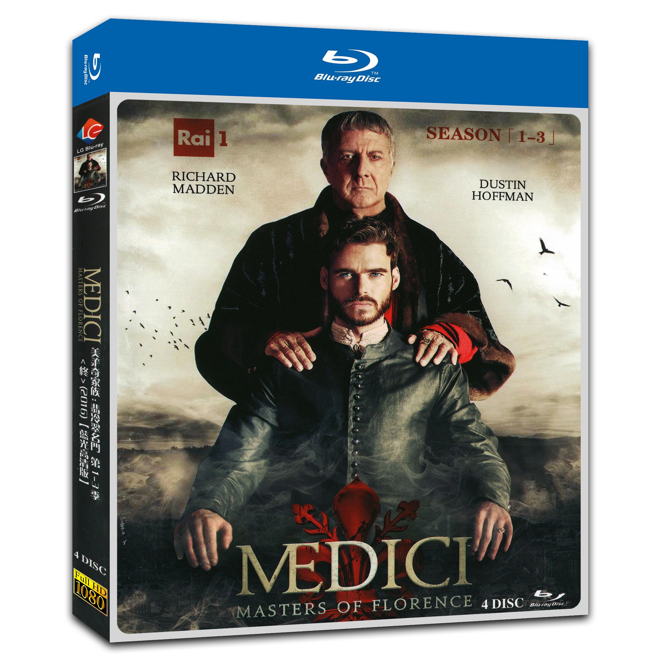Medici: Masters of Florence Season 1‎-3 4-Disc Movie Box Set for Gift Collection Blu-ray