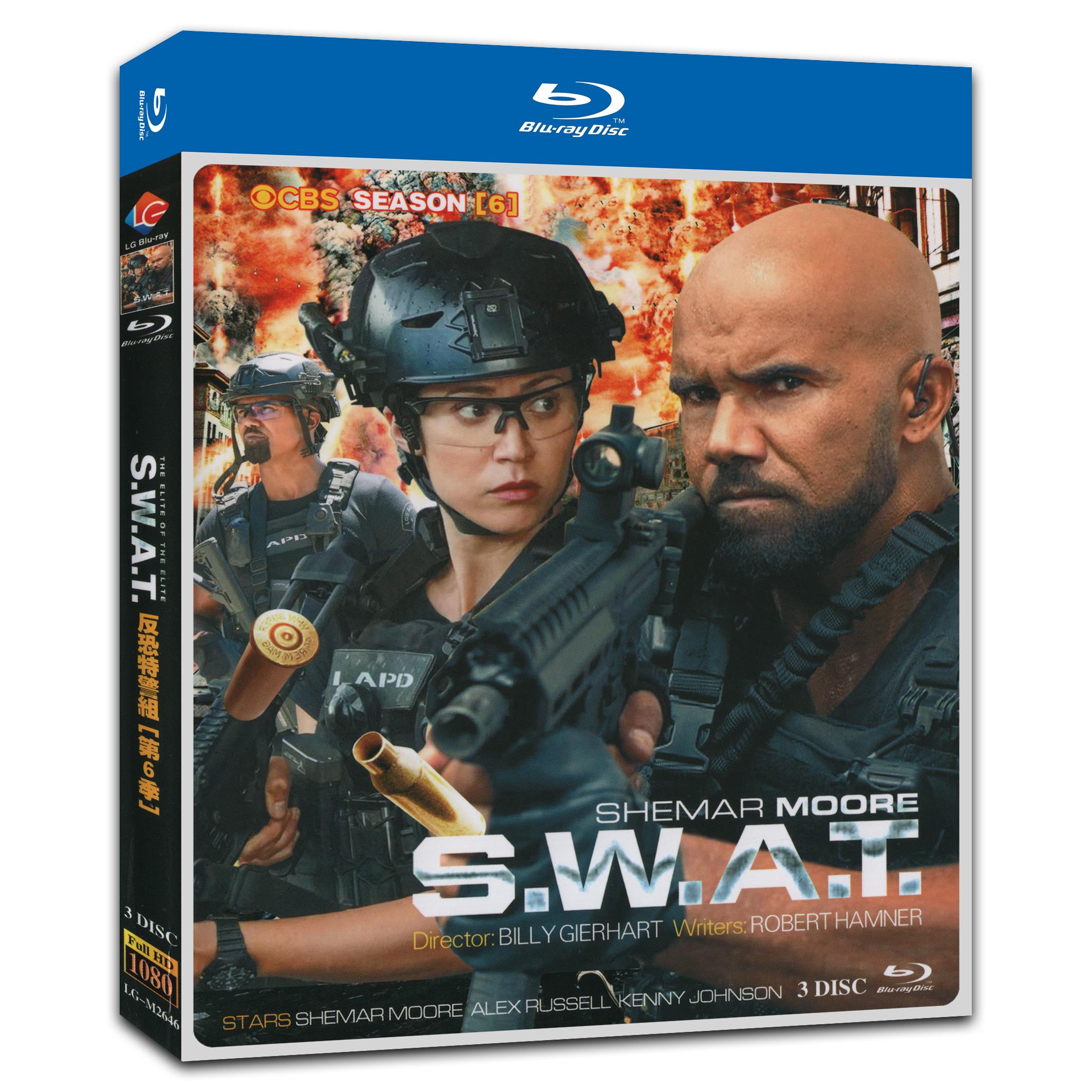 S.W.A.T. Season 6‎ (2022) 3-Disc Movie Box Set for Gift Collection Blu-ray