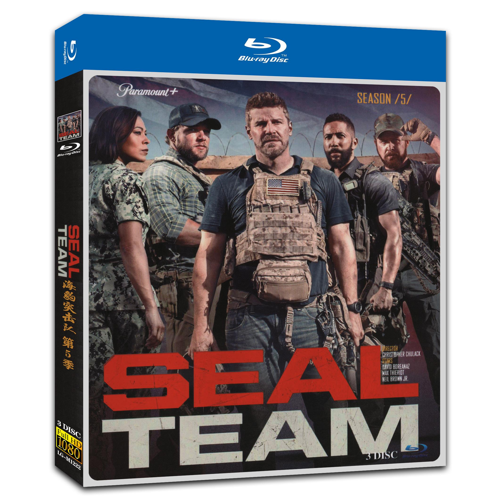SEAL Team Season 5‎ (2021) 3-Disc Movie Box Set for Gift Collection Blu-ray