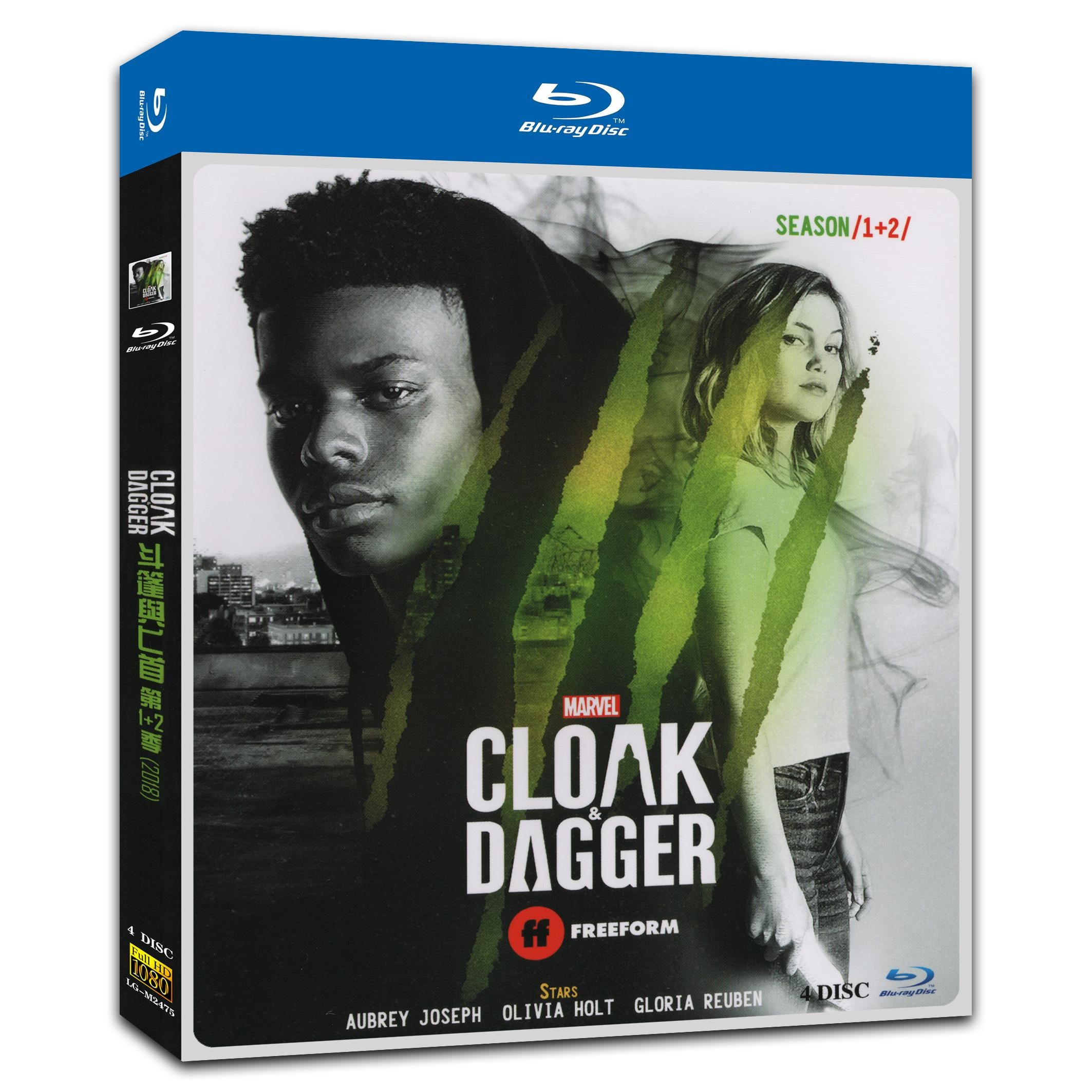 Cloak & Dagger Season 1+2 4-Disc Movie Box Set for Gift Collection Blu-ray