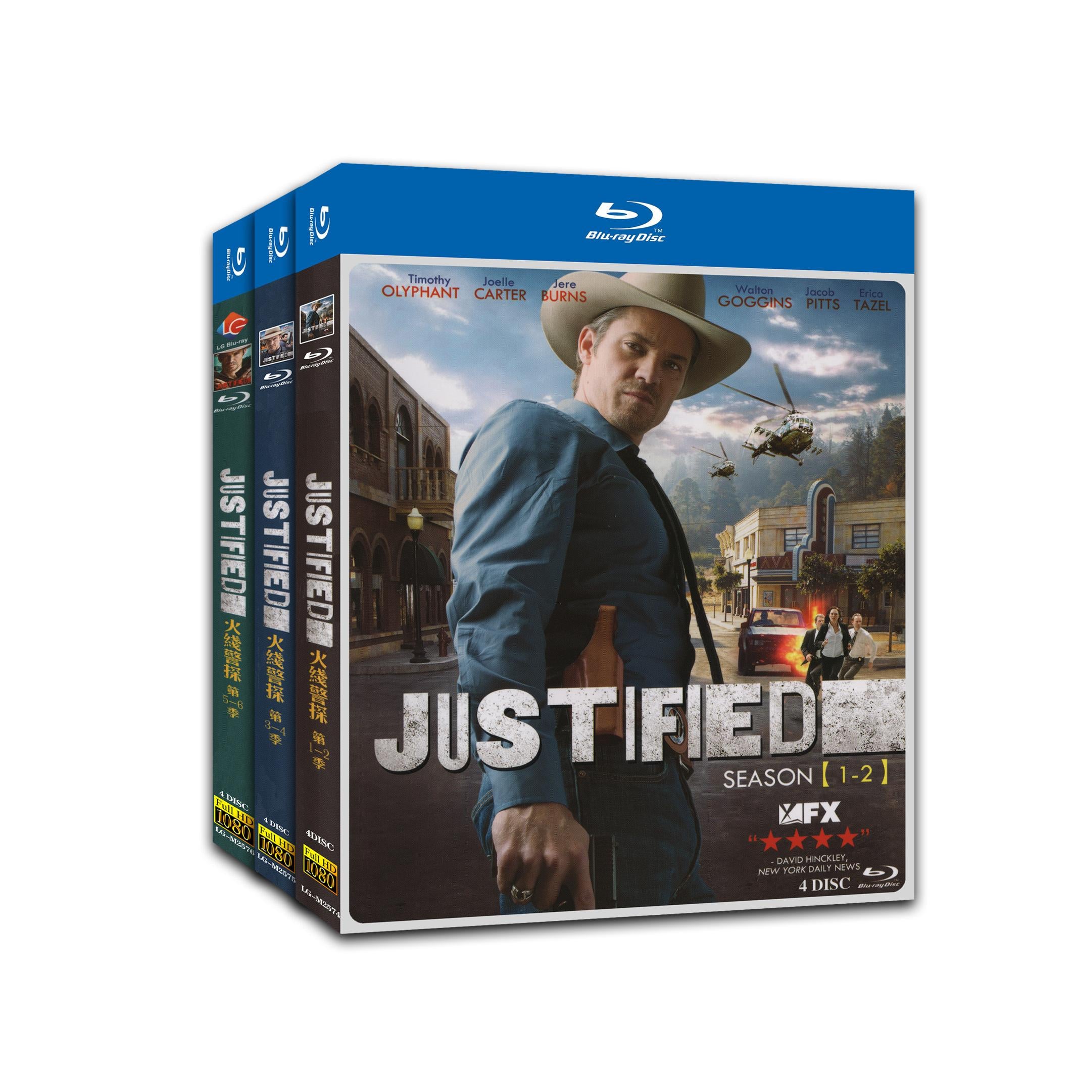 Justified Season 1‎-6 12-Disc Movie Box Set for Gift Collection Blu-ray