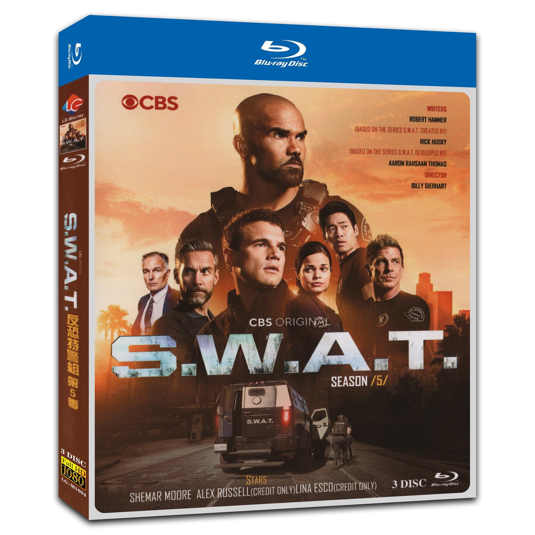 S.W.A.T. Season 5‎ (2021) 3-Disc Movie Box Set for Gift Collection Blu-ray