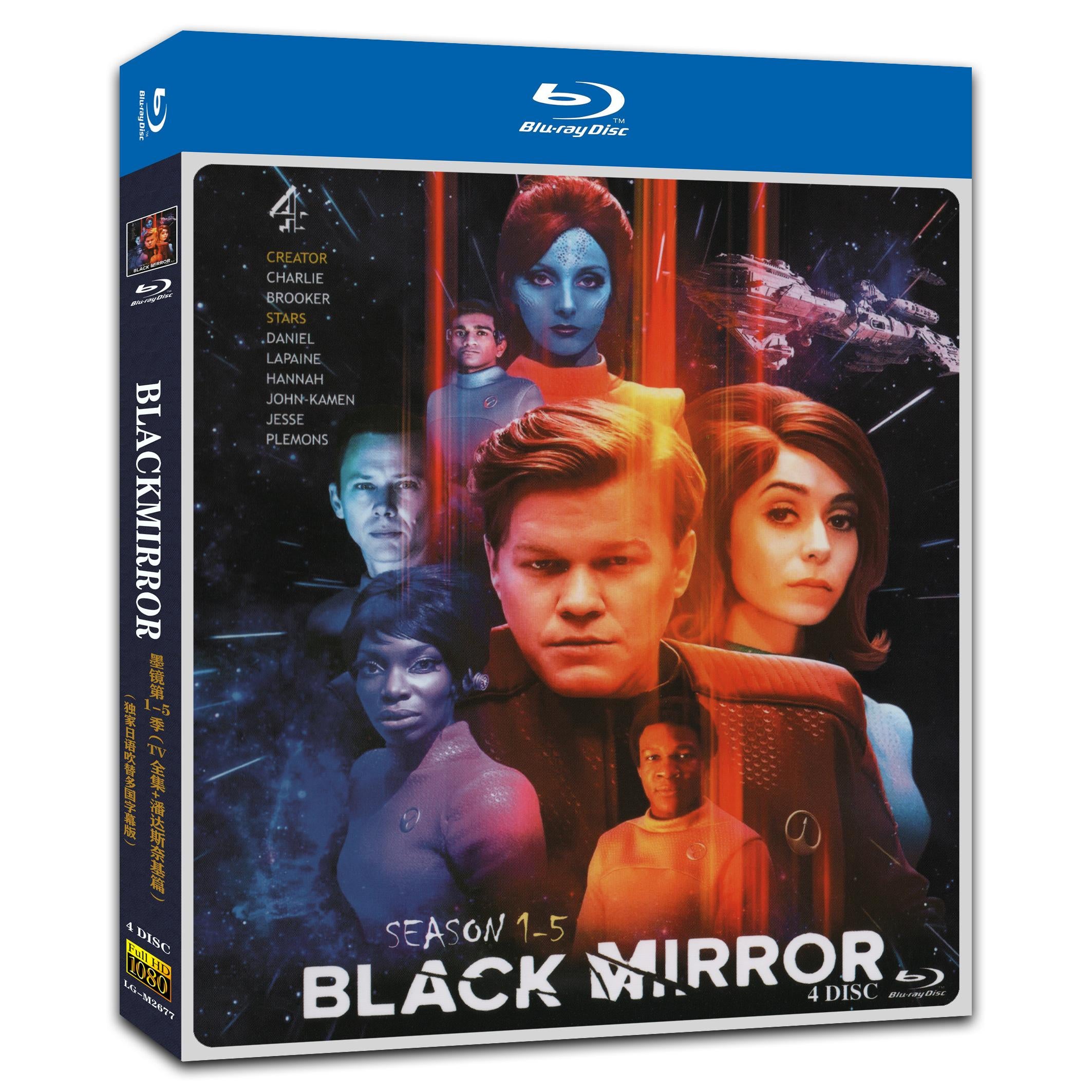 Black Mirror Season 1‎-5 4-Disc Movie Box Set for Gift Collection Blu-ray