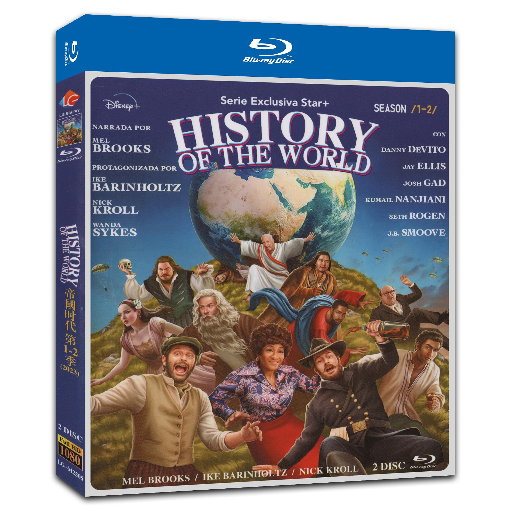History of the World: Part 1+2 2-Disc Movie Box Set for Gift Collection Blu-ray