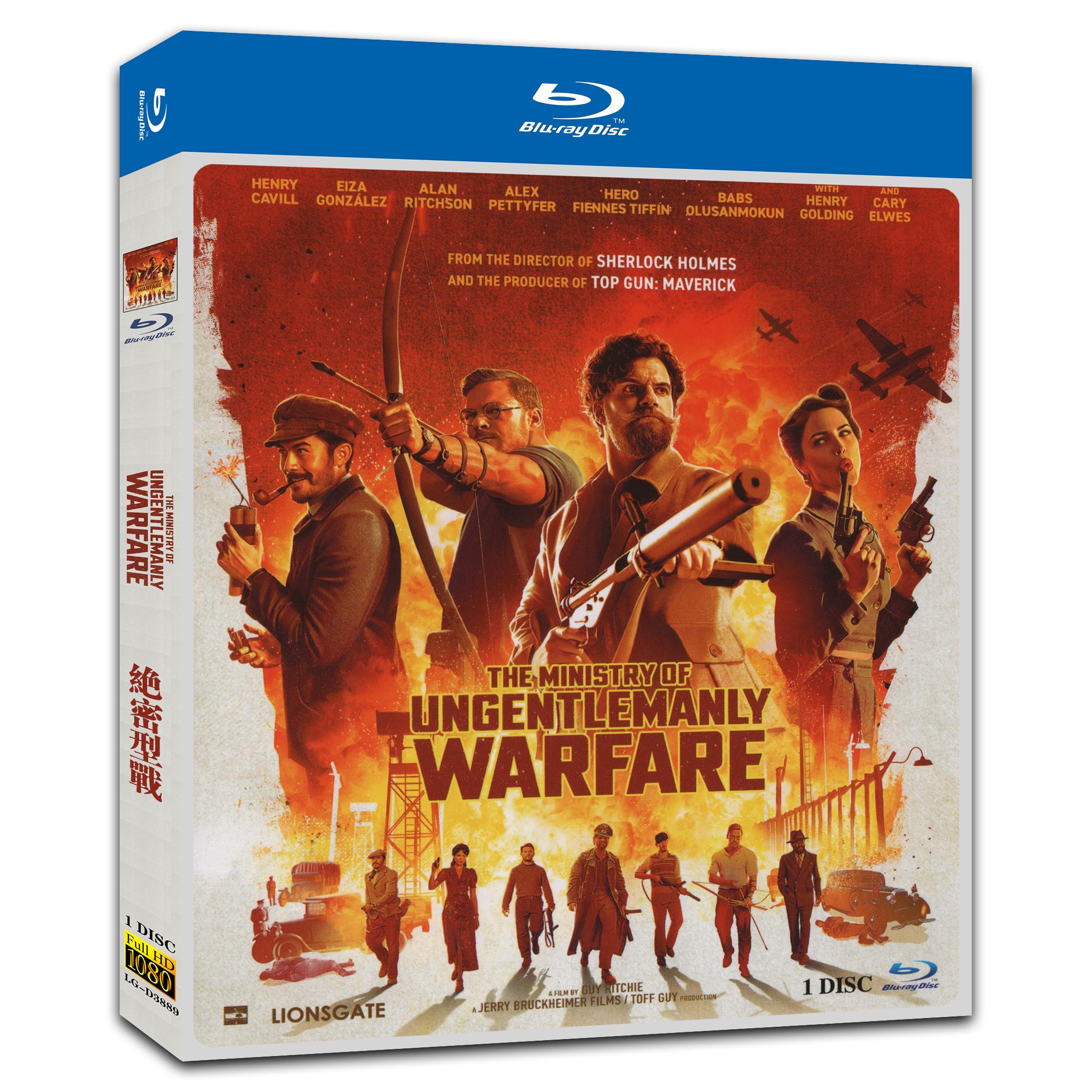 The Ministry of Ungentlemanly Warfare‎ (2024) 1-Disc Movie Box Set for Gift Collection Blu-ray