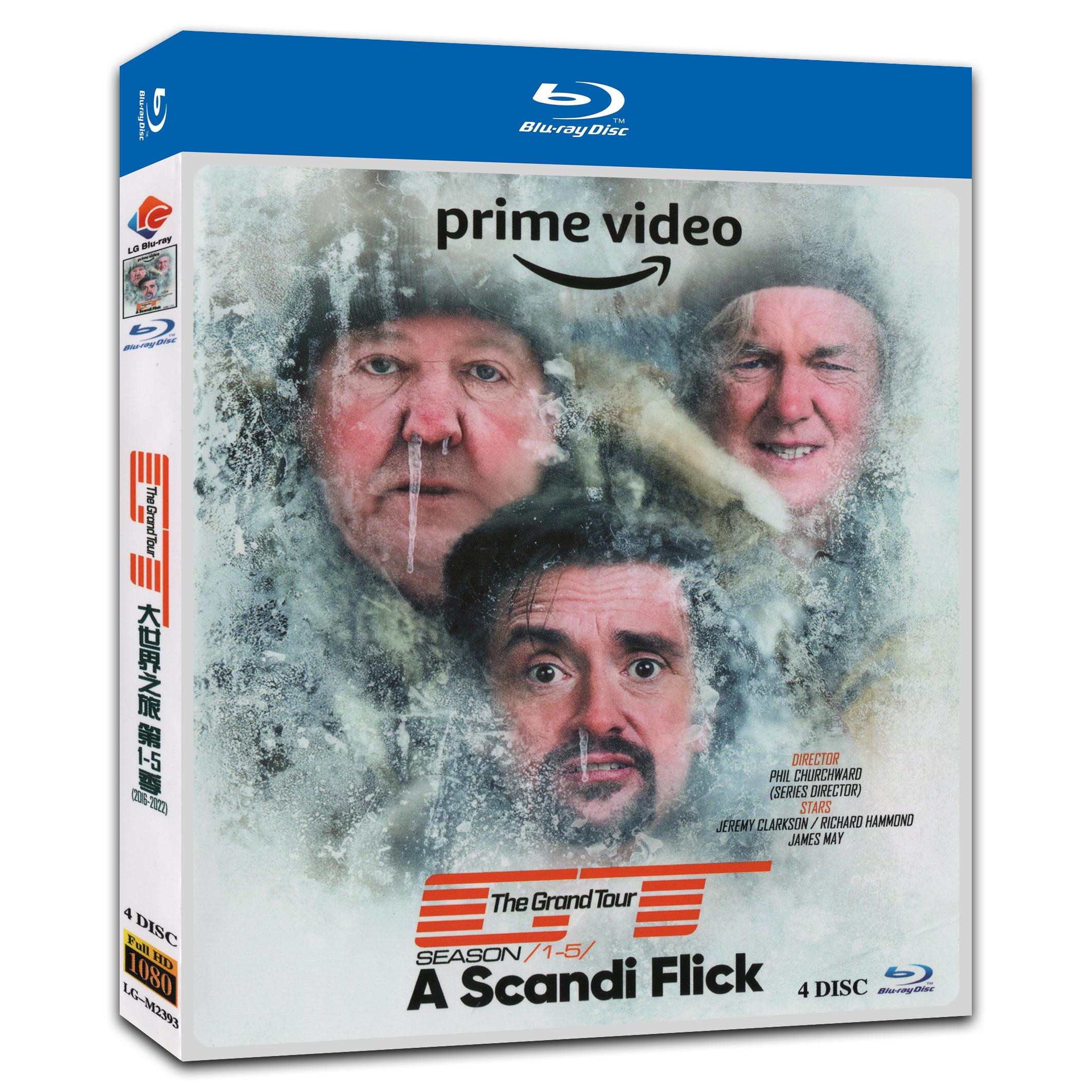 The Grand Tour Season 1-5 4-Disc Movie Box Set for Gift Collection Blu-ray