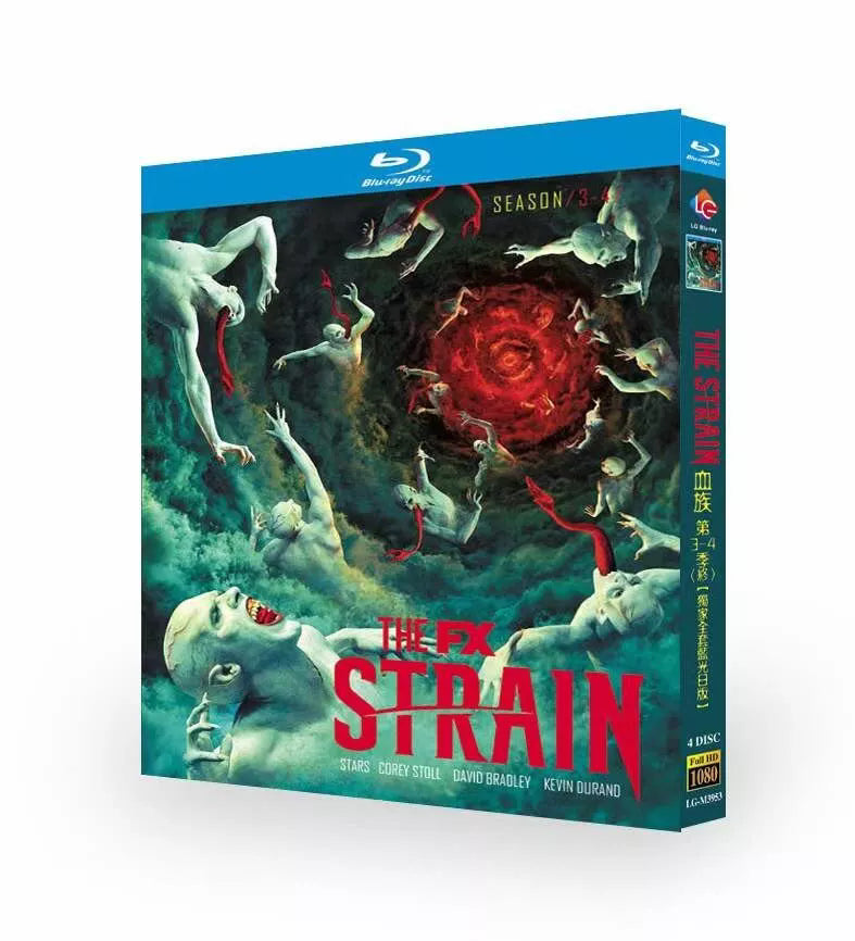 The Strain Season 3-4 4-Disc Movie Box Set for Gift Collection Blu-ray