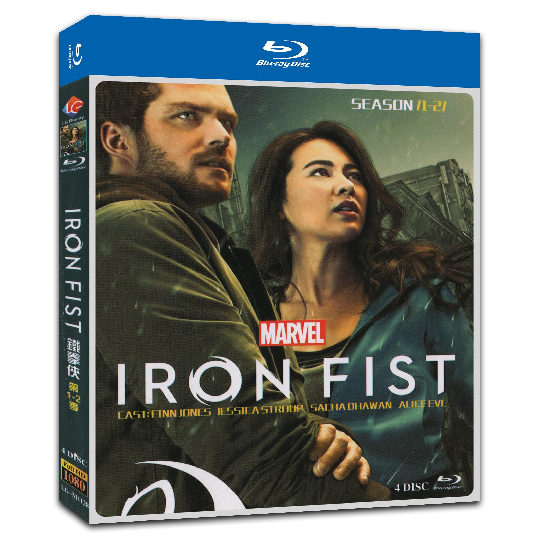 Iron Fist Season 1+2 4-Disc Movie Box Set for Gift Collection Blu-ray