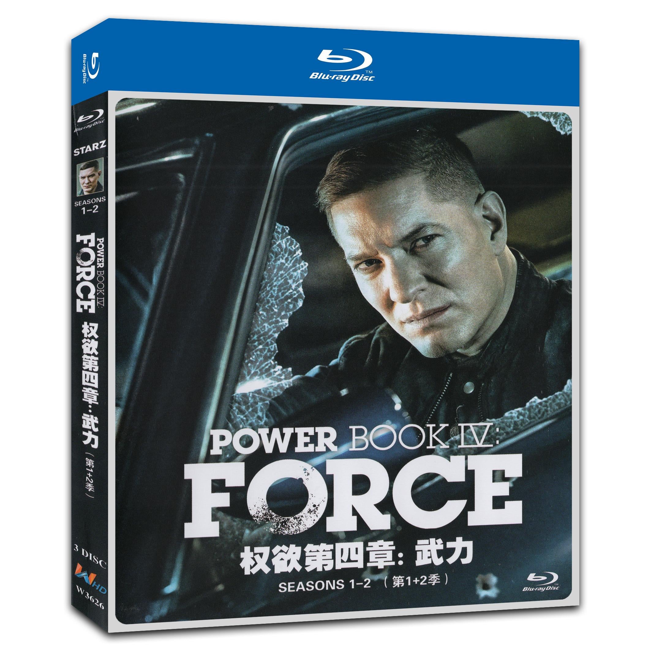 Power Book IV: Force Season 1+2 3-Disc Movie Box Set for Gift Collection Blu-ray
