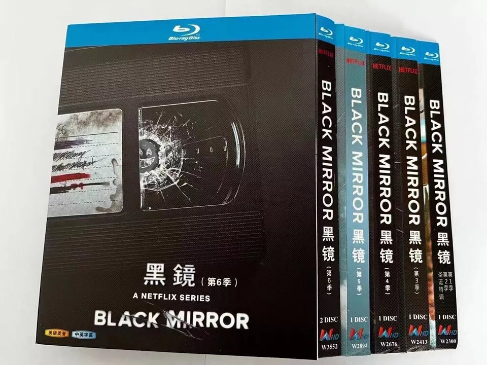 Black Mirror Season 1-6 6-Disc Movie Box Set for Gift Collection Blu-ray