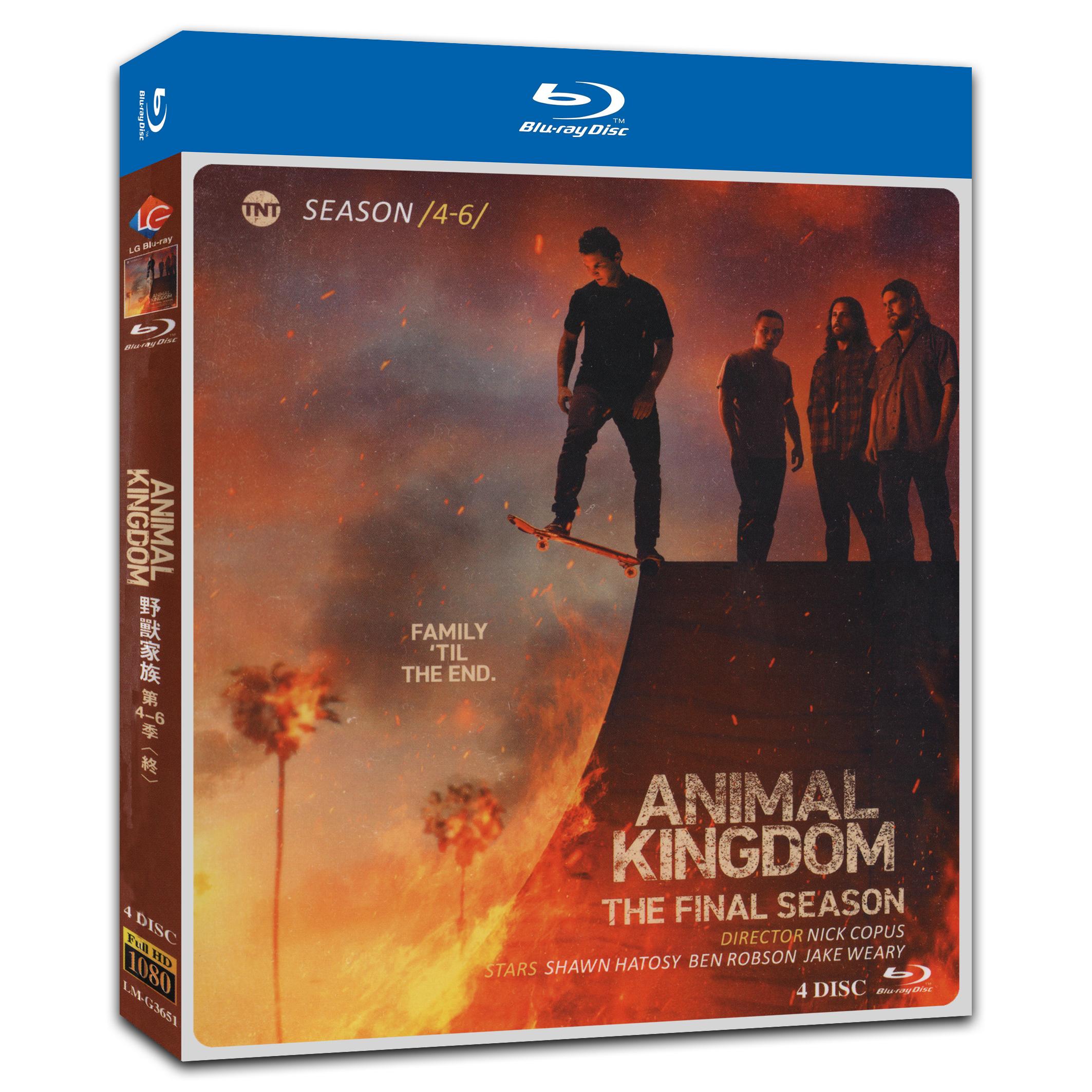 Animal Kingdom Season 4-6 4-Disc Movie Box Set for Gift Collection Blu-ray
