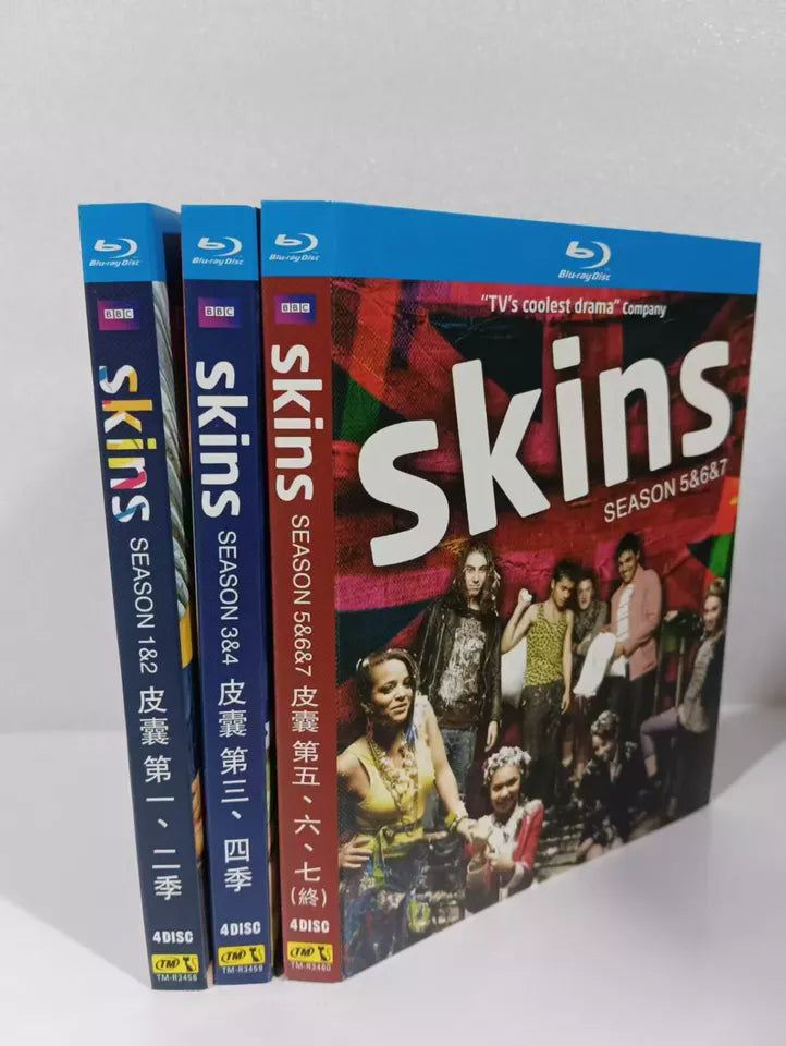 Skins Season 1‎-7 12-Disc Movie Box Set for Gift Collection Blu-ray