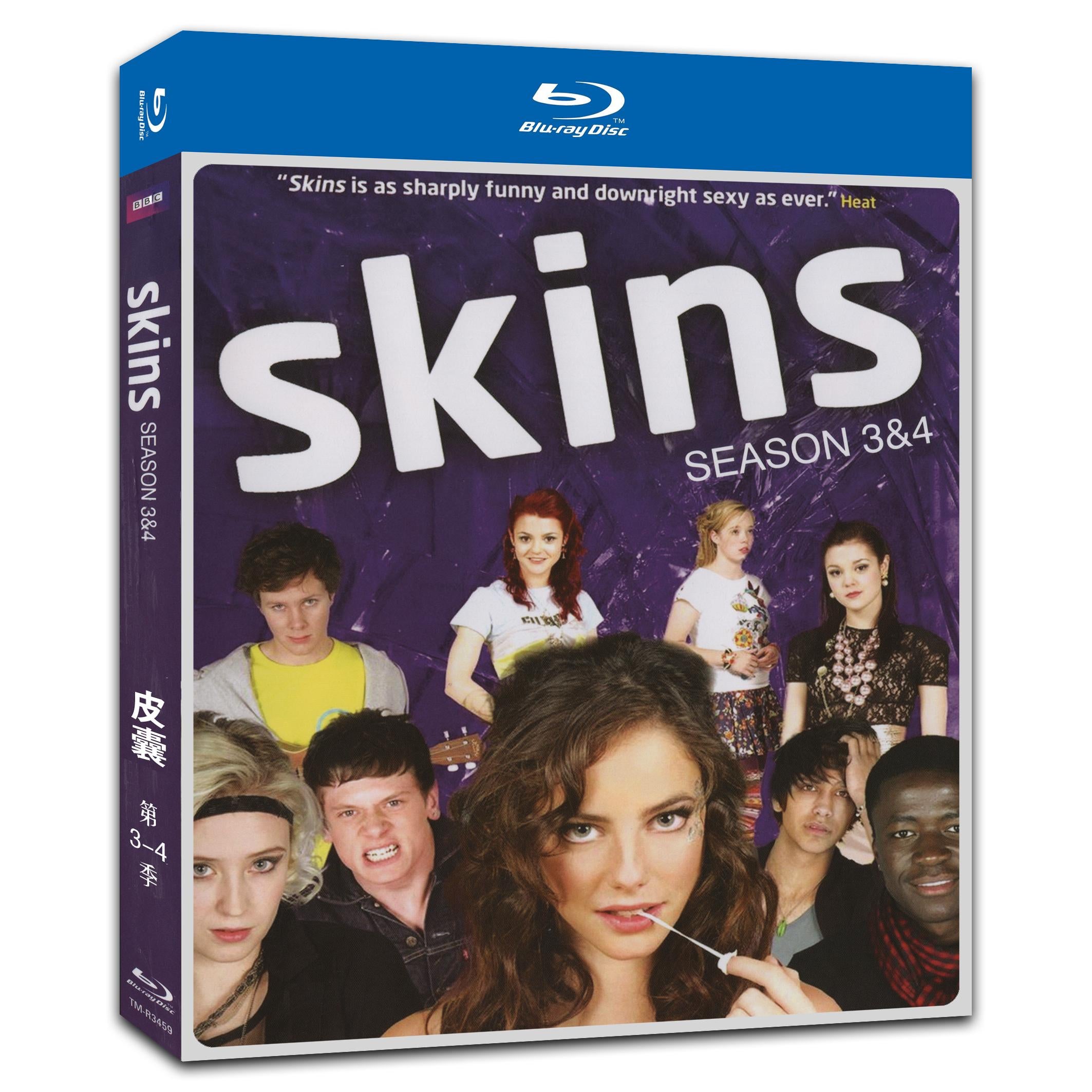 Skins Season 3+4 4-Disc Movie Box Set for Gift Collection Blu-ray