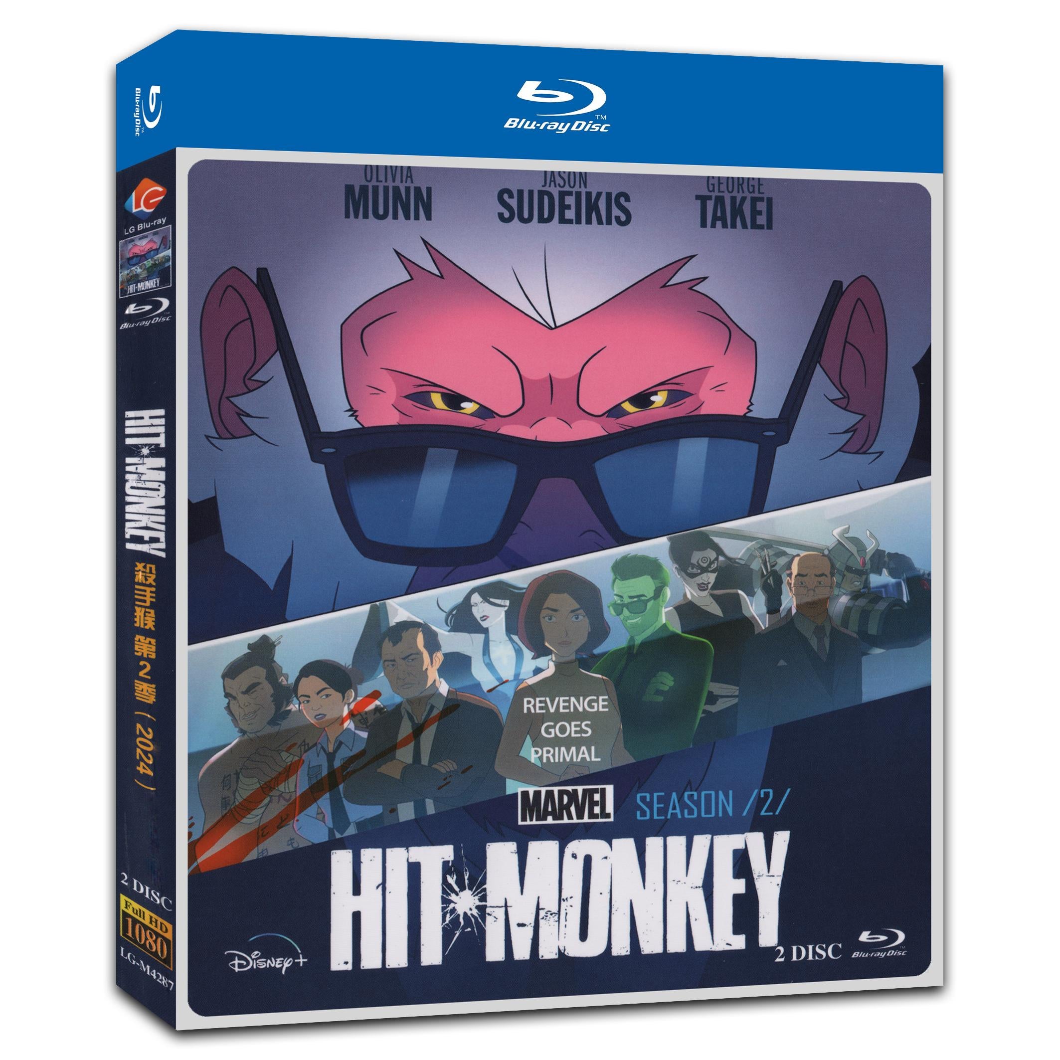 Hit Monkey Season 2‎ (2024) 2-Disc Movie Box Set for Gift Collection Blu-ray