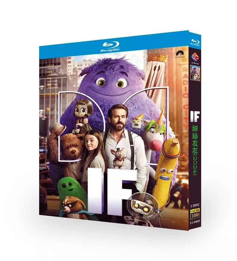 IF‎ (2024) 1-Disc Movie Box Set for Gift Collection Blu-ray