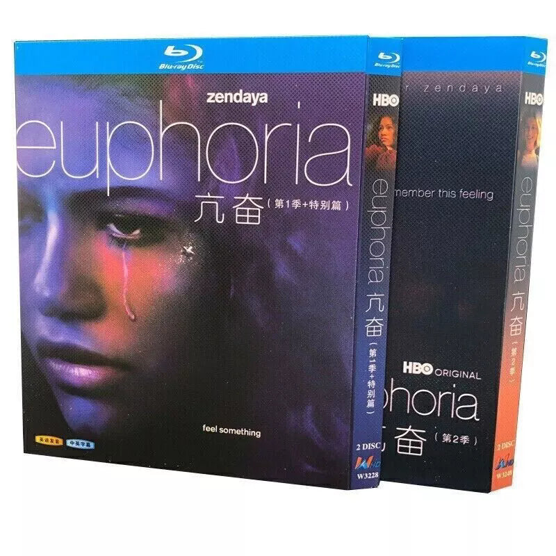 Euphoria Season 1+2 4-Disc Movie Box Set for Gift Collection Blu-ray