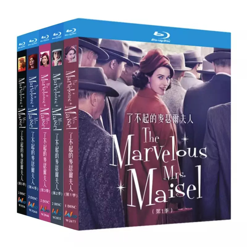 The Marvelous Mrs. Maisel Season 1‎-5 9-Disc Movie Box Set for Gift Collection Blu-ray