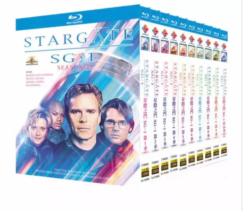 Stargate SG-1 Season 1-10 30-Disc Movie Box Set for Gift Collection Blu-ray