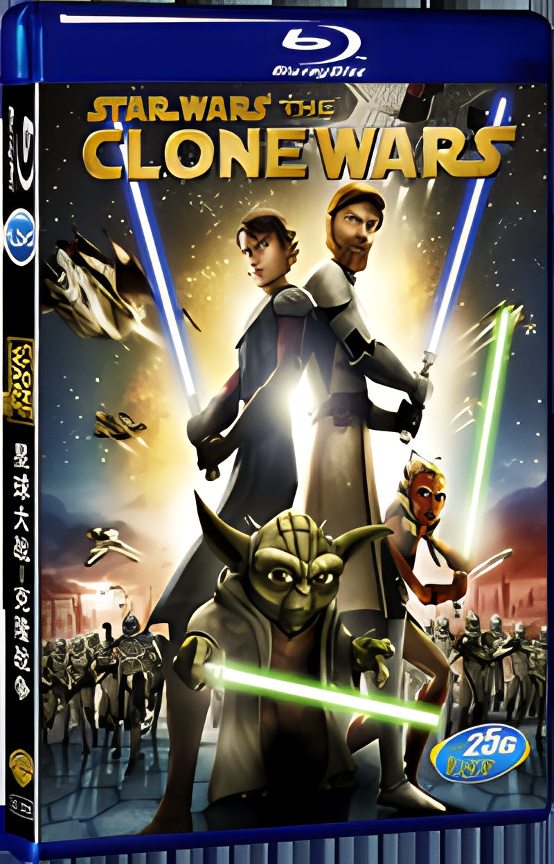 2008 Star Wars The Clone Wars 1080P for Gift 1-Disc All RegionPlay Seal Box Blu-ray