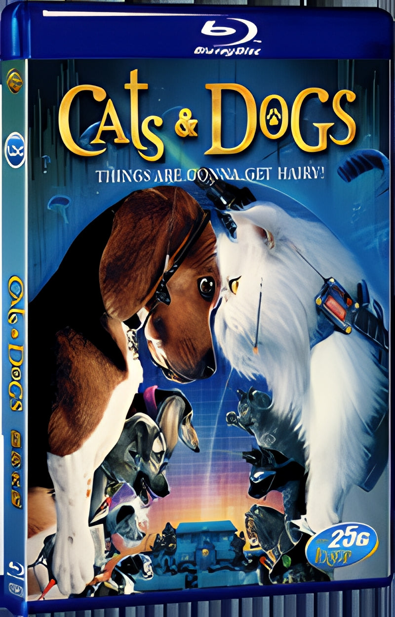2001 Cats & Dogs 1080P for Gift 1-Disc All RegionPlay Seal Box Blu-ray