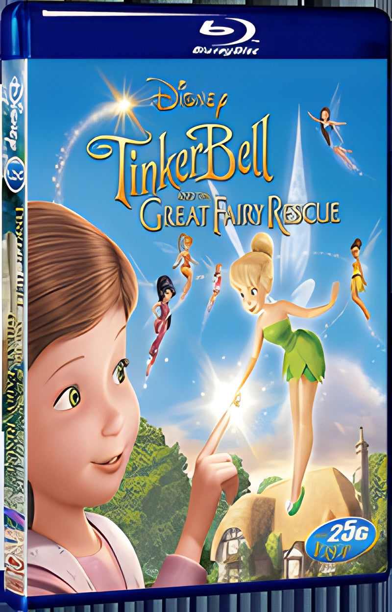 2010 Tinker Bell And The Great Fairy Rescue 1080P for Gift 1-Disc All RegionPlay Seal Box Blu-ray