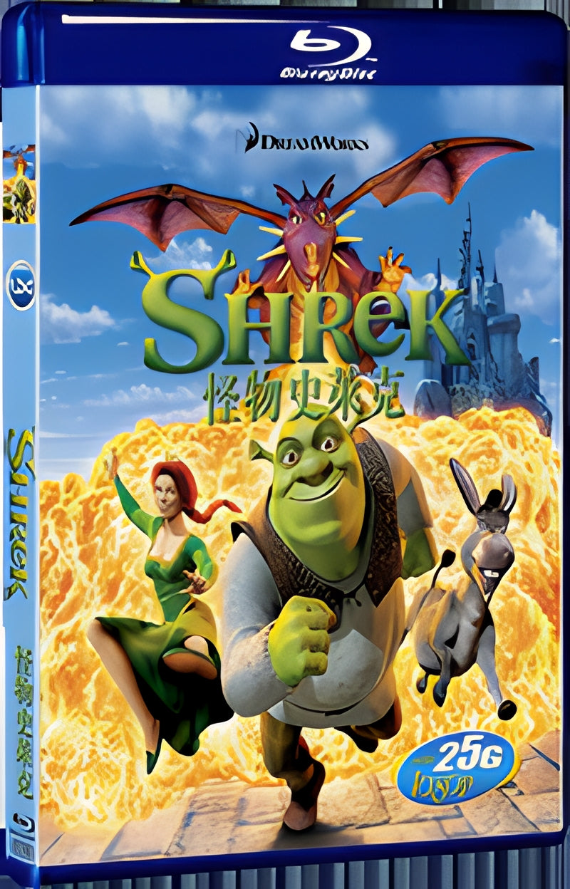2001 Monster Shrek 1 1080P for Gift 1-Disc All RegionPlay Seal Box Blu-ray