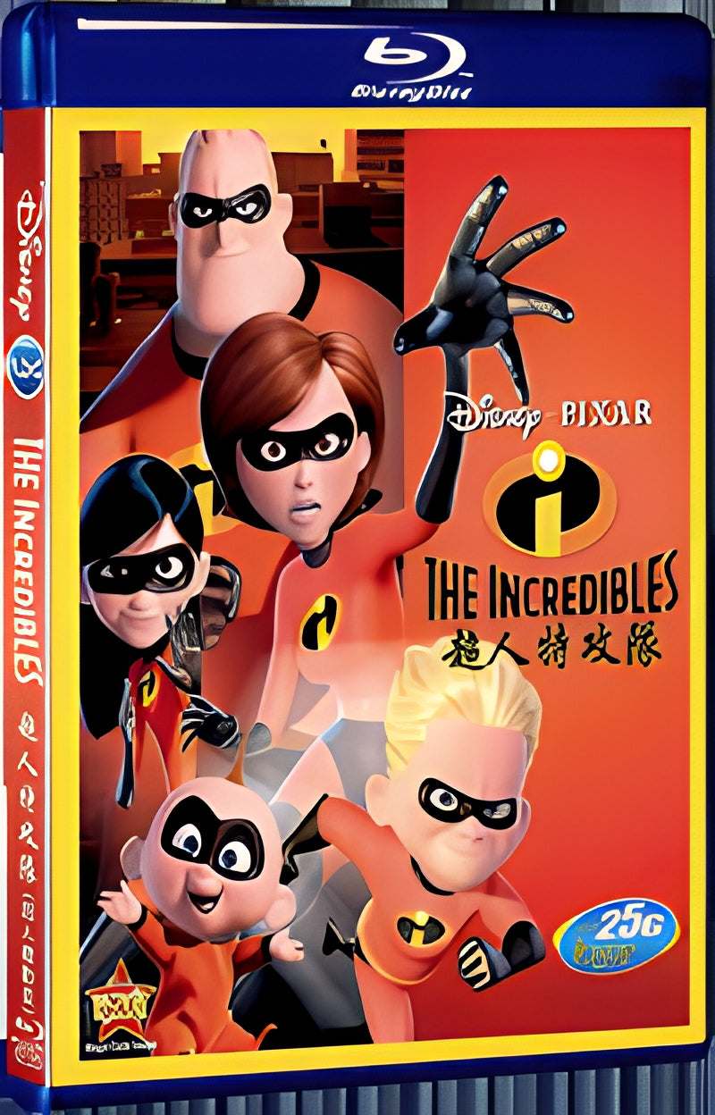 2004 The Incredibles (有国粤语配音) 1080P for Gift 1-Disc All RegionPlay Seal Box Blu-ray
