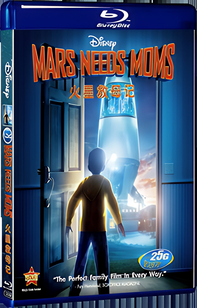 2011 MARS NEEDS MOMS 1080P for Gift 1-Disc All RegionPlay Seal Box Blu-ray