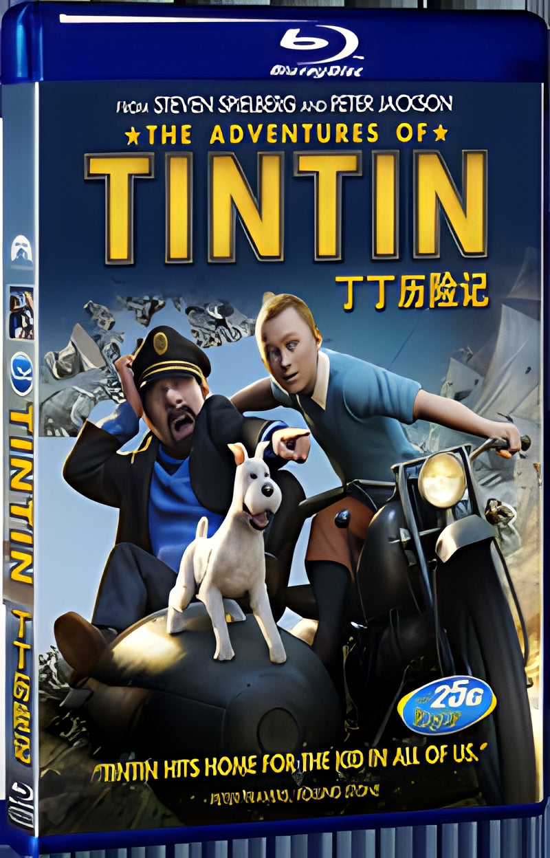 2011 The Adventures of Tintin 1080P for Gift 1-Disc All RegionPlay Seal Box Blu-ray