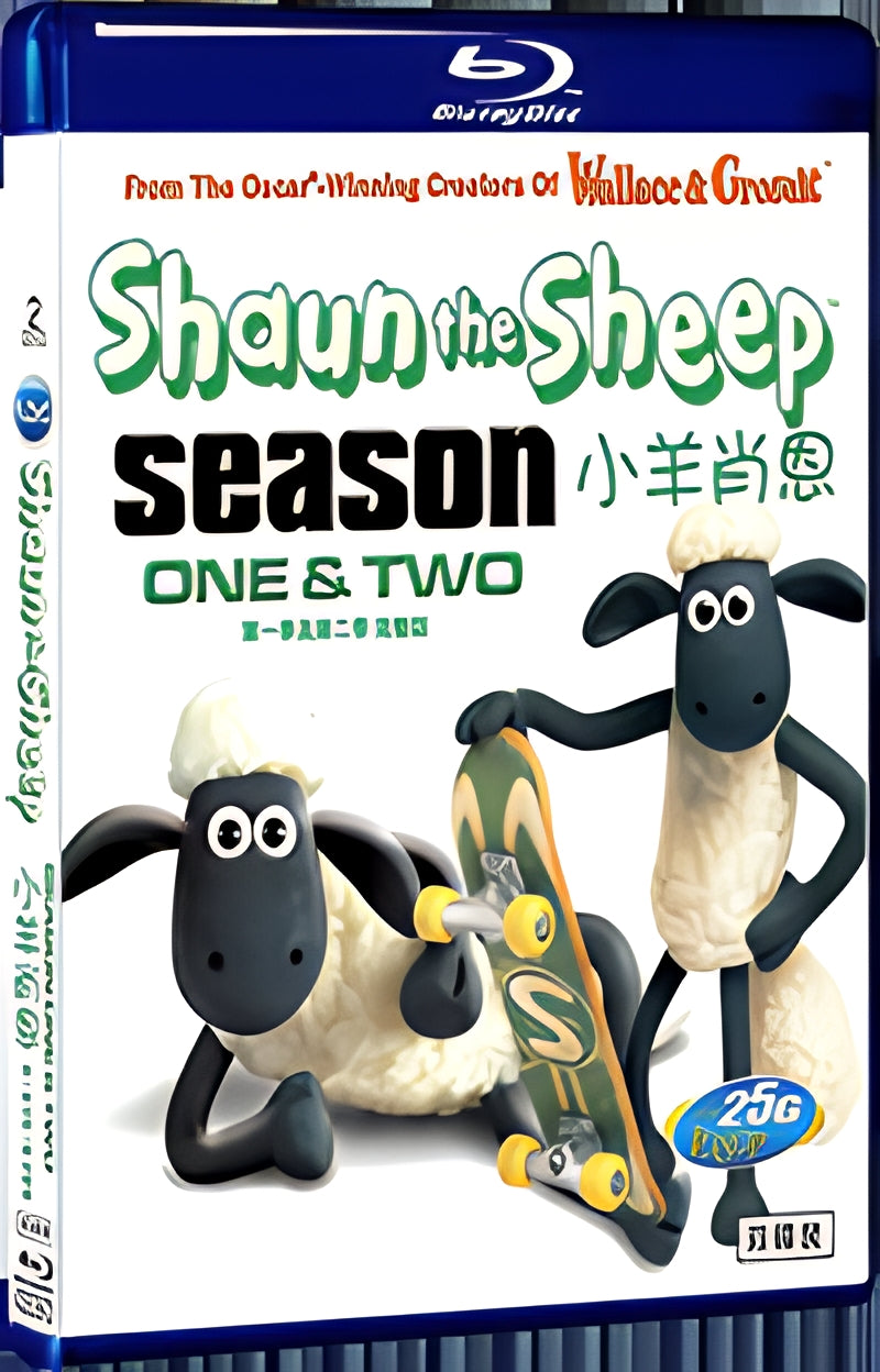 2010 Shaun The Sheep 1080P for Gift 2-Disc All RegionPlay Seal Box Blu-ray