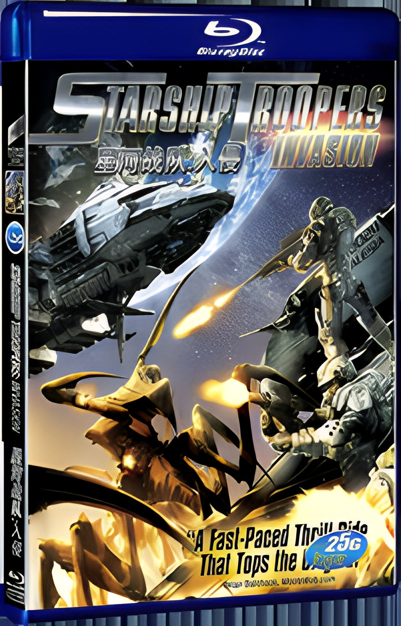 2012 Starship Troopers: Invasion Starship Troopers: l'Invasione スターシップ トゥルーパーズ インベh 1080P for Gift 1-Disc All RegionPlay Seal Box Blu-ray