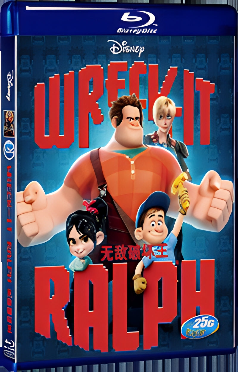 2012 Wreck-It Ralph 1080P for Gift 1-Disc All RegionPlay Seal Box Blu-ray