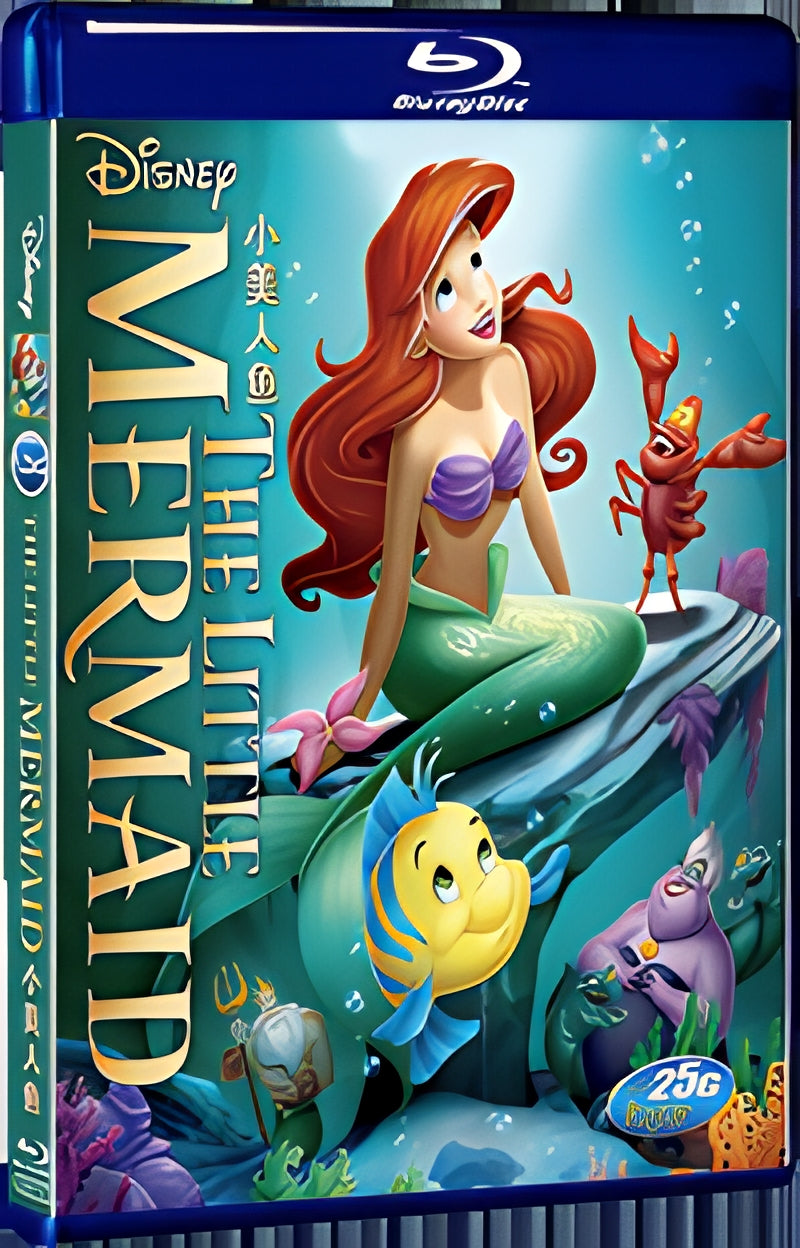 1989 The Little Mermaid 1080P for Gift 1-Disc All RegionPlay Seal Box Blu-ray
