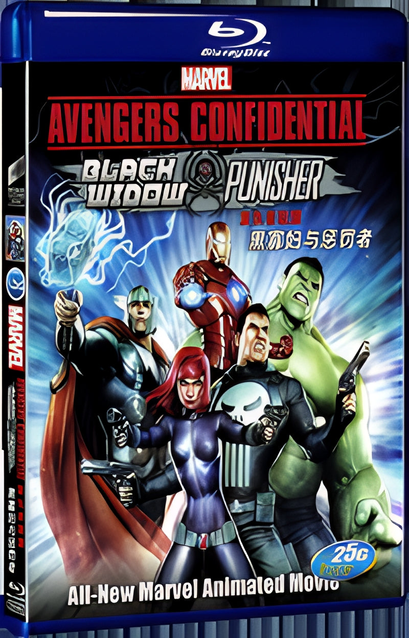 2014 Avengers Confidential: Black Widow & Punisher 1080P for Gift 1-Disc All RegionPlay Seal Box Blu-ray