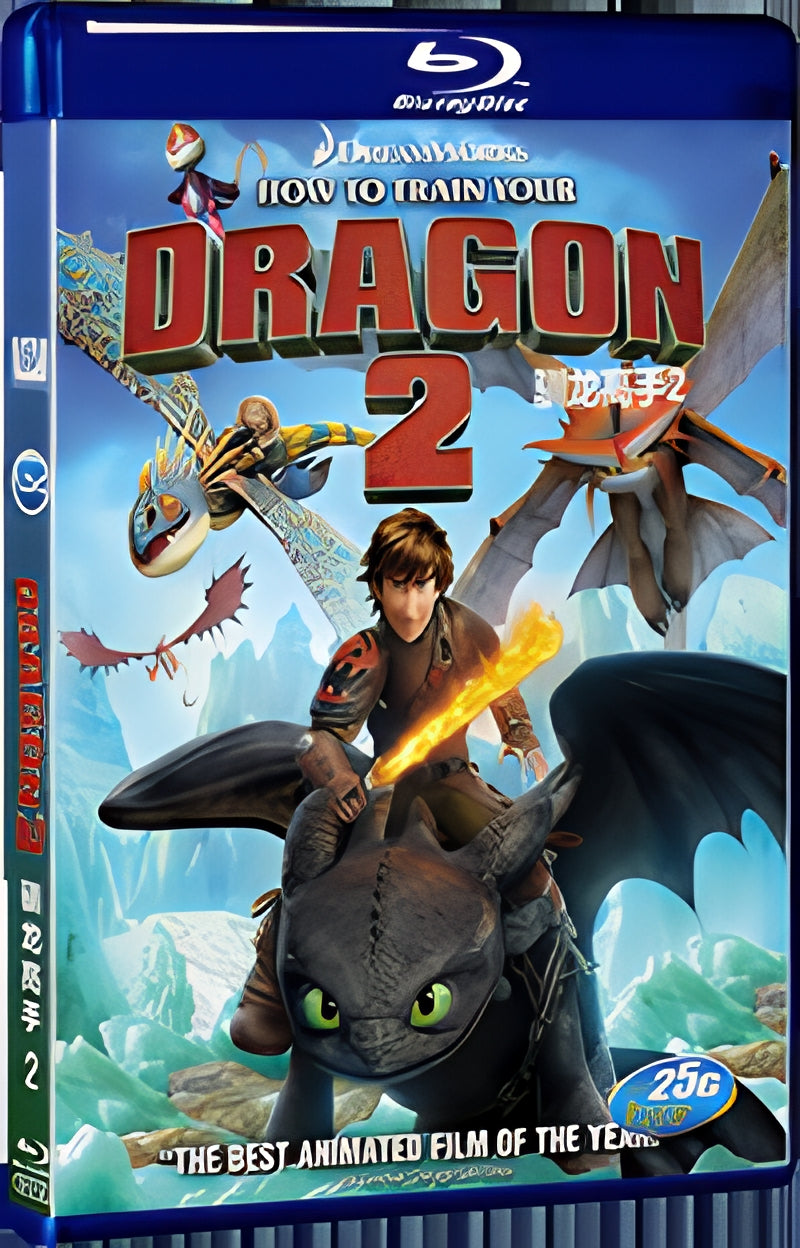2014 How to Train Your Dragon 2(2014) 1080P for Gift 1-Disc All RegionPlay Seal Box Blu-ray